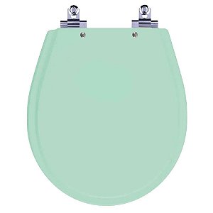 Tampa de Vaso Sanitário Laqueado Soft Close Avalon Verde Claro para vaso Ideal Standard