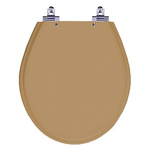 Tampa de Vaso Sanitário Laqueado Soft Close Carina Amendoa para vaso Ideal Standard