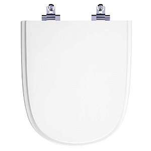 Tampa de Vaso Sanitário Laqueado Soft Close Ezedra Branco para vaso Ideal Standard