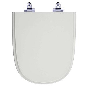 Tampa de Vaso Sanitário Laqueado Soft Close Ezedra Sterling Silver (Cinza Claro) para vaso Ideal Standard