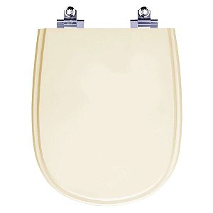 Tampa de Vaso Sanitário Laqueado Soft Close Paris Bone para vaso Ideal Standard