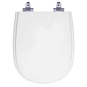 Tampa de Vaso Sanitário Laqueado Soft Close Paris Branco para vaso Ideal Standard