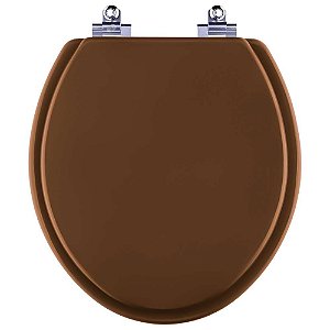 Tampa de Vaso Sanitário Laqueado Soft Close Araxa Ocre para vaso Santa Clara