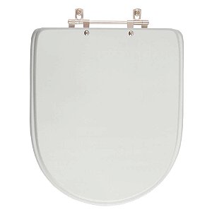 Tampa de Vaso Sanitário Laqueado Donna Cinza Prata para vaso Celite