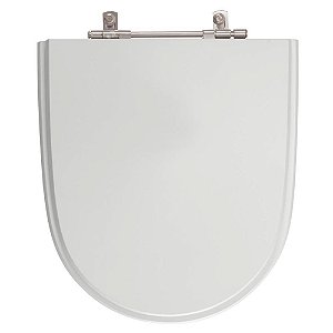 Tampa de Vaso Sanitário Laqueado Mondiale Cinza Prata para vaso Celite