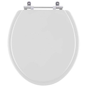 Tampa de Vaso Sanitário Laqueado Convencional Cinza Prata para vaso Celite