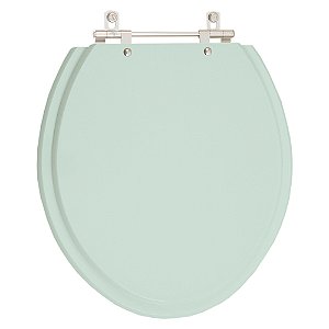 Tampa de Vaso Sanitário Laqueado Oval Água Marinha para vaso Celite