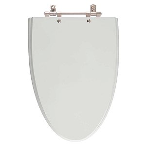 Tampa de Vaso Sanitário Laqueado Proa Cinza Prata para vaso Celite