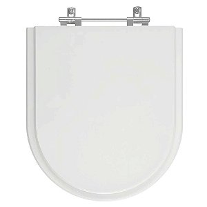 Tampa de Vaso Sanitário Laqueado Smart Cinza Prata para vaso Celite