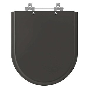 Tampa de Vaso Sanitário Laqueado Smart Preto Fosco para vaso Celite