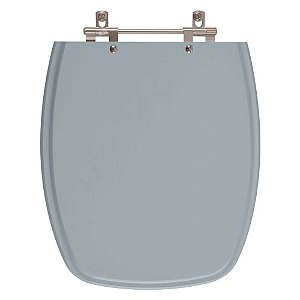 Tampa de Vaso Sanitário Laqueado Stylus Cinza Escuro para vaso Celite