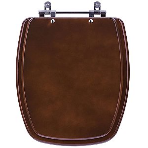 Tampa de Vaso Sanitário Laqueado Stylus Marrom Degradê para vaso Celite