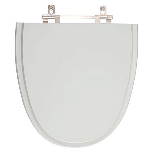 Tampa de Vaso Sanitário Laqueado Up Cinza Prata para vaso Celite