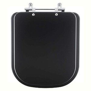 Tampa de Vaso Sanitário Laqueado Axis Ébano Fosco (Preto Fosco) para vaso Deca