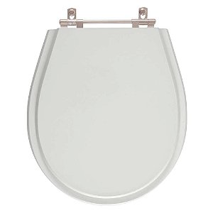 Tampa de Vaso Sanitário Laqueado Aries Cinza Claro para vaso Eternit