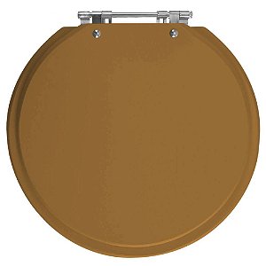 Tampa de Vaso Sanitário Laqueado Futura Ocre (Marrom) para vaso Hervy