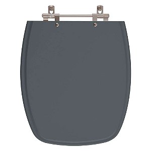 Tampa de Vaso Sanitário Laqueado Laguna Cinza Plus (Cinza Escuro) para vaso Hervy