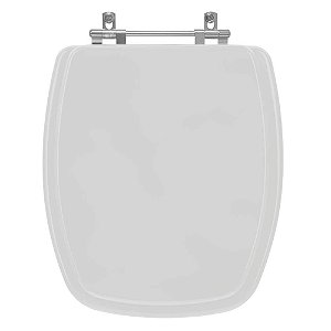 Tampa de Vaso Sanitário Laqueado Laguna Cinza Prata para vaso Hervy