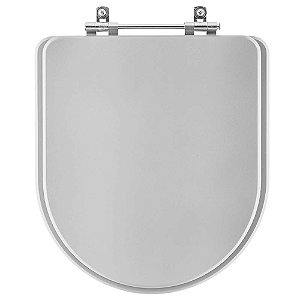 Tampa de Vaso Sanitário Laqueado Luna Cinza Claro para vaso Icasa