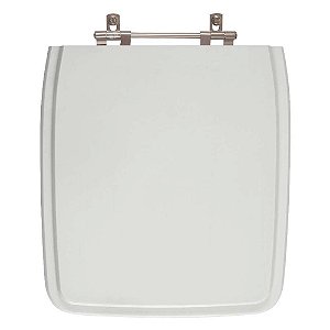 Tampa de Vaso Sanitário Laqueado Vila Rica (quadrado) Cinza Claro para vaso Icasa