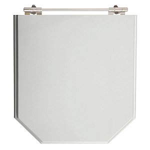 Tampa de Vaso Sanitário Laqueado Atrium Cinza Platina para vaso Incepa