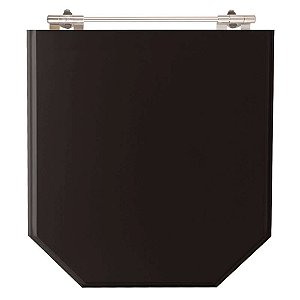 Tampa de Vaso Sanitário Laqueado Atrium Preto para vaso Incepa