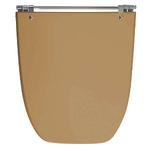 Tampa de Vaso Sanitário Laqueado Scala Amêndoa para vaso Ideal Standard