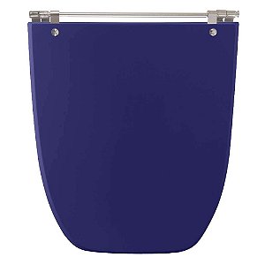 Tampa de Vaso Sanitário Laqueado Scala Azul Cobalto para vaso Ideal Standard