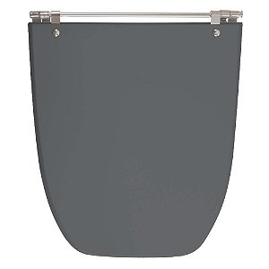 Tampa de Vaso Sanitário Laqueado Scala Cinza Quartzo (Cinza Escuro) para vaso Ideal Standard