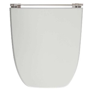 Tampa de Vaso Sanitário Laqueado Scala Sterling Cinza Claro para vaso Ideal Standard