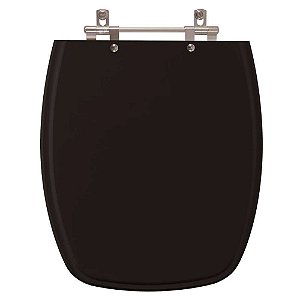 Tampa de Vaso Sanitário Laqueado Valentina Preto para vaso Casa Santamarina