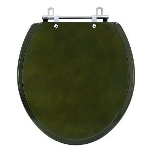 Tampa de Vaso Sanitário Laqueado Convencional Oval Verde Degradê