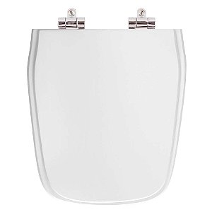 Tampa de Vaso Sanitário Poliéster Soft Close Imperium Branco para vaso Celite