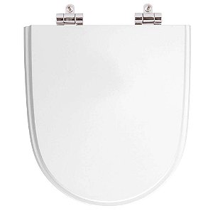 Tampa de Vaso Sanitário Poliéster Soft Close Mondiale Branco para vaso Celite