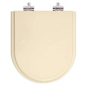 Tampa de Vaso Sanitário Poliéster Soft Close Riviera Rosato para vaso Celite
