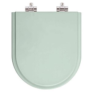 Tampa de Vaso Sanitário Poliéster Soft Close Riviera Agua Marinha (Verde Agua) para vaso Celite