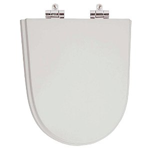 Tampa de Vaso Sanitário Poliéster Soft Close Century Cinza para vaso Deca