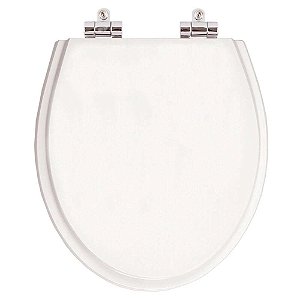 Tampa de Vaso Sanitário Poliéster Soft Close Windsor Branco para vaso Deca