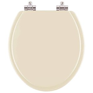 Tampa de Vaso Sanitário Poliéster Soft Close Colonial Marfim (Bege Claro) para vaso Hervy