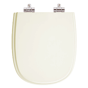 Tampa de Vaso Sanitário Poliéster Soft Close Sabatini Palha (Bege Claro) para vaso Icasa