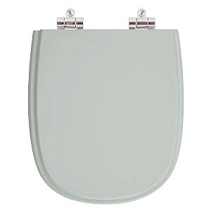 Tampa de Vaso Sanitário Poliéster Soft Close Sabatini Verde Claro para vaso Icasa