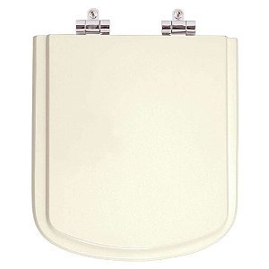 Tampa de Vaso Sanitário Poliéster Soft Close Bali Biscuit (Bege Claro) para vaso Incepa