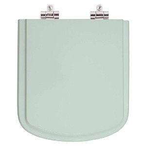 Tampa de Vaso Sanitário Poliéster Soft Close Bali Verde Agua (Verde Claro) para vaso Incepa