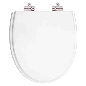 Tampa de Vaso Sanitário Poliéster Soft Close Eros Branco para vaso Incepa