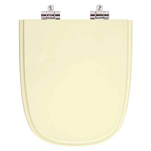 Tampa de Vaso Sanitário Poliéster Soft Close Ibiza Bone (Bege) para vaso Incepa
