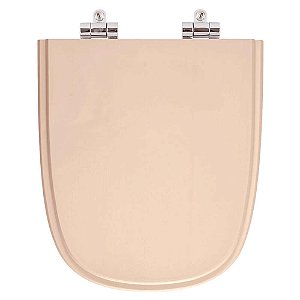Tampa de Vaso Sanitário Poliéster Soft Close Ibiza Coral (Rosa) para vaso Incepa