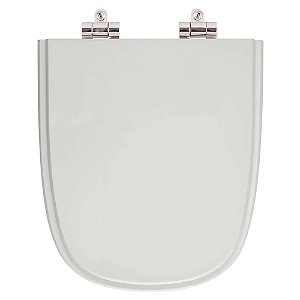 Tampa de Vaso Sanitário Poliéster Soft Close Ibiza Cinza Platina (Cinza Claro) para vaso Incepa