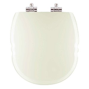 Tampa de Vaso Sanitário Poliéster Soft Close Massima Biscuit (Bege Claro) para vaso Incepa