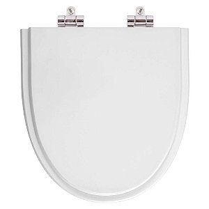 Tampa de Vaso Sanitário Poliéster Soft Close Studio Branco para vaso Incepa