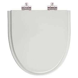 Tampa de Vaso Sanitário Poliéster Soft Close Studio Cinza Platina (Cinza Claro) para vaso Incepa